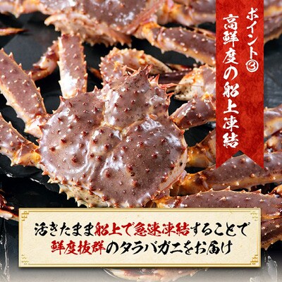 12/24まで年末配送 カット 生たらば 総重量1kg / 解凍後800g
