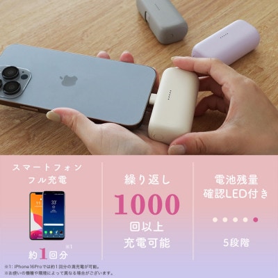 ダイレクトモバイルバッテリー 5,000mAh パウダーブルー(MOT-MB5002-ECBL)