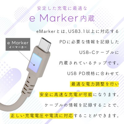 シリコンケーブル240W CtoC 1mシェルピンク(MOT-SCB240CCG100-PK)