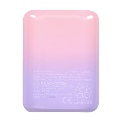 PD20W対応 モバイルバッテリー 大容量10,000mAh (MOT-MB10001Z-CC)