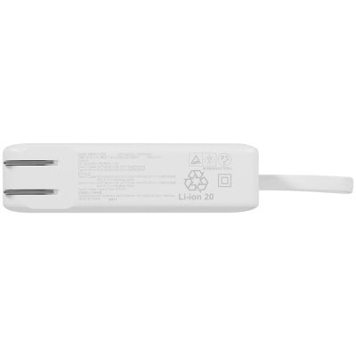 コンセント一体型モバイルバッテリー 10000mAh(MOT-MBAC10002-ECWH)