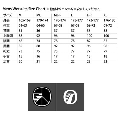 RINCON 5/3mm起毛 LONG-CHEST-ZIP フルスーツ WINTER仕様 M