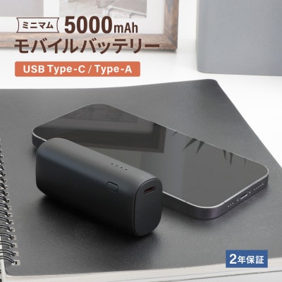 (オウルテック) 片手に収まるミニマム感 最大PD20W対応 5000mAhモバイルバッテリー