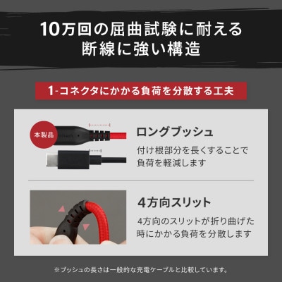 (オウルテック)急速充電3A/データ転送 Type-A to Type-Cケーブル1.5m ブラック