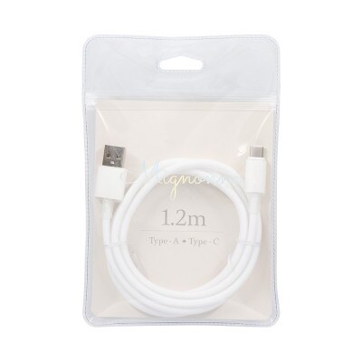 USB Type-A to USB Type-C シリコンケーブル 1.2m ミスティホワイト