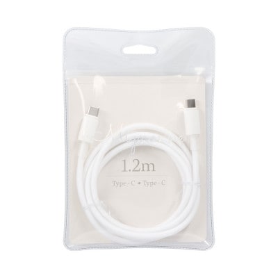 USB Type-C to USB Type-C シリコンケーブル 1.2m ミスティホワイト