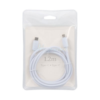 USB Type-C to USB Type-C シリコンケーブル 1.2m ベイビーブルー