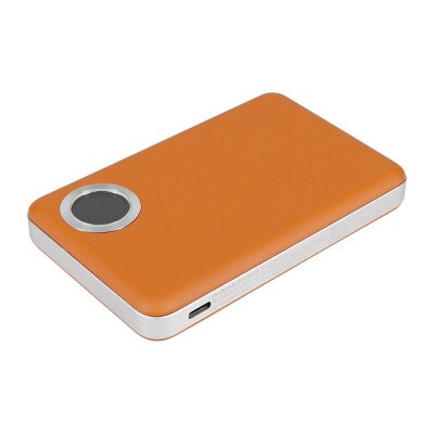 準固体電池 モバイルバッテリー レザータイプ 10000mAh PD20W出力 キャラメルブラウン