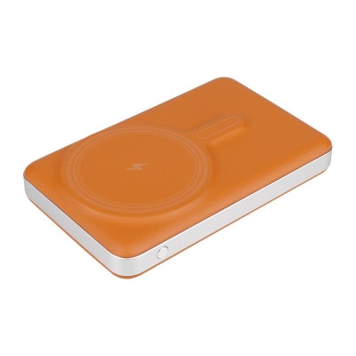 準固体電池 モバイルバッテリー レザータイプ 10000mAh PD20W出力 キャラメルブラウン