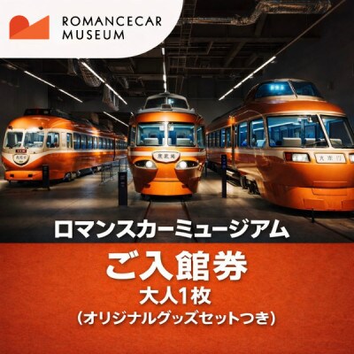 【ロマンスカーミュージアム】ご入館券 大人1枚とオリジナルグッズセット　神奈川県 海老名市