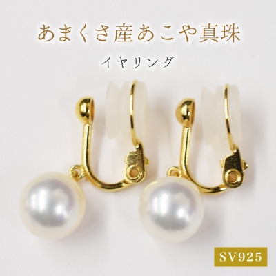 天草産9mm-9.5mmあこや真珠スタッドパールイヤリング【ゴールド※ブラタイプ】_S101-300