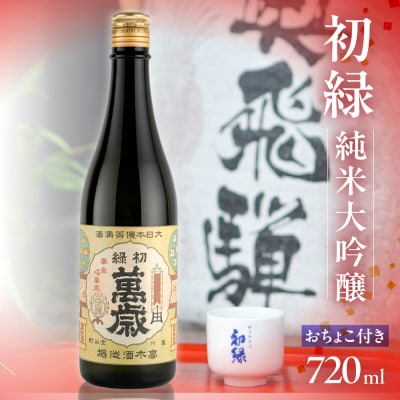 初緑　純米大吟醸(レトロラベルB)おちょこ付 酒 奥飛騨酒造【16-13】