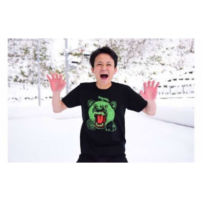 メロン熊　ロックなTシャツ(Mサイズ) W7