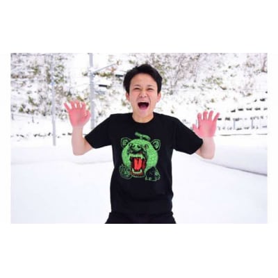メロン熊　ロックなTシャツ(Lサイズ) W7