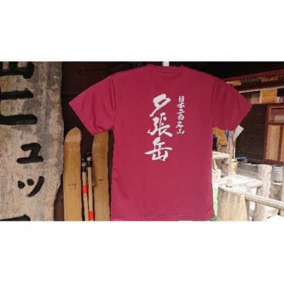 夕張岳Tシャツ(赤系(バーガンディ)・Lサイズ) YP2