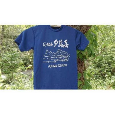 夕張岳Tシャツ(青系(インディゴ)・LLサイズ) YP2