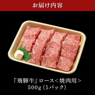 飛騨牛ロース焼肉用【500g】