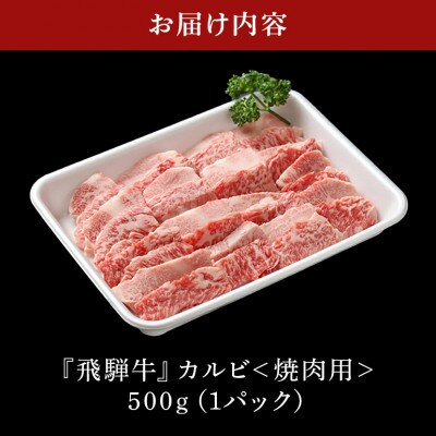 飛騨牛カルビー焼肉用【500g】