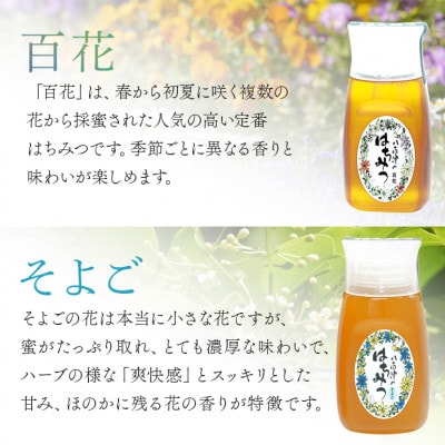 はちみつ 百花 そよご プラボトル 300g 各1本 計2本