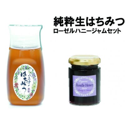 使いやすいポリ容器入り 非加熱生はちみつ 百花とローゼルハニージャム セット