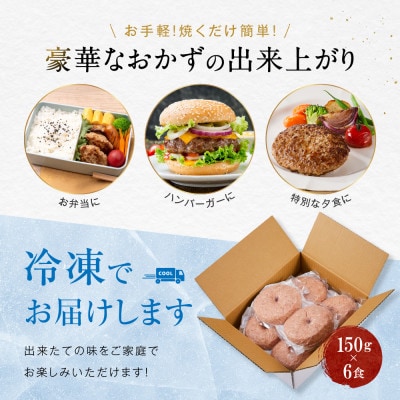 堺の技が光る無添加の牛肉100%ハンバーグ　6食セット