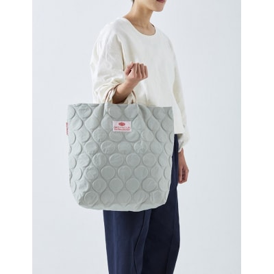 【ふるさと納税】ドット柄がかわいい!バッグンナウンのトートバッグ(ブラック)