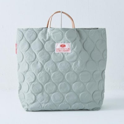 【ふるさと納税】ドット柄がかわいい!バッグンナウンのトートバッグ(エクリュー)