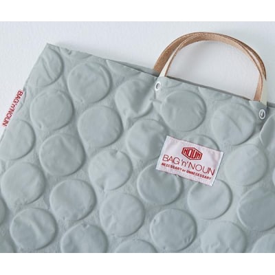 【ふるさと納税】ドット柄がかわいい!バッグンナウンのトートバッグ(エクリュー)