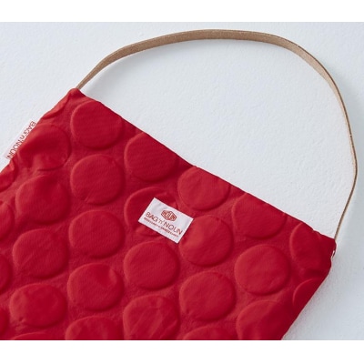 【ふるさと納税】ドット柄がかわいい!バッグンナウンのミニトートバッグ(ブラック)