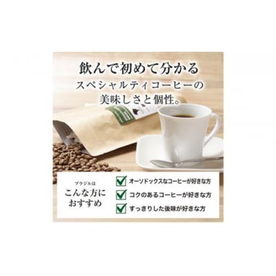 【中挽き】珈琲 スペシャルティーコーヒー豆ブラジル カルモデミナス Qグレード 600g