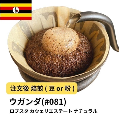【豆】コーヒー #081 ウガンダ ロブスタ カウェリエステート ナチュラル 310g 