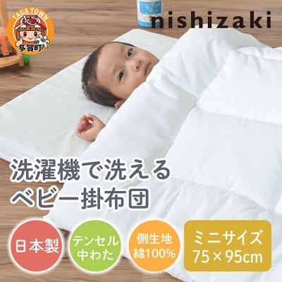 洗濯機で洗えるベビー掛布団 ミニサイズ 75×95cm