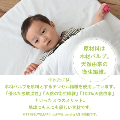 洗濯機で洗えるベビー掛布団 ミニサイズ 75×95cm