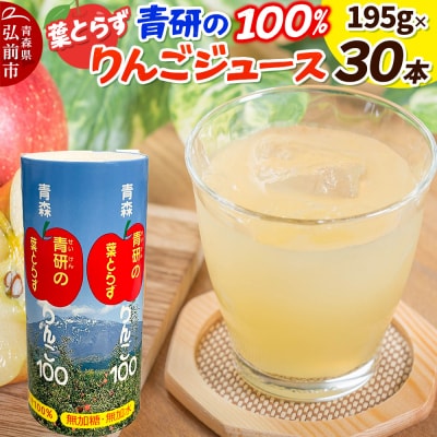 青研りんごジュース【葉とらずりんご100】195g 30本入 1箱|24_bny-070101