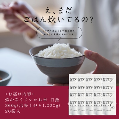 炊かなくていいお米 白飯・20個セット
