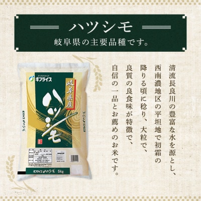 【令和7年産】岐阜県産　ハツシモ5kg　精米