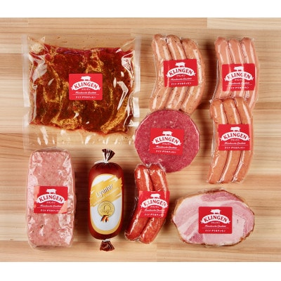 【本格ドイツ製法】手作りソーセージ ・ステーキ・コンビーフ・ハム等 全9種　Jセット