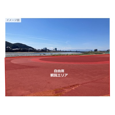 第4回ぎふ長良川花火大会応援席チケット　自由席・先行入場券付き席(1名様用×1枚)