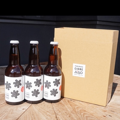 摘果りんごのアップサイクルドリンク テキカカシードル 330ml×3本|24_mye-120301