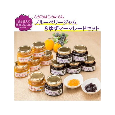 相模原市産農産物「さがみはらのめぐみ」のブルーベリーとゆずを使用したジャム&マーマレードセット!