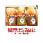 相模原産のルバーブジャム&季節のジャムと自家製酵母のスコーン3個セット