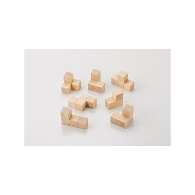 「MORI NO PUZZLE」I　3×3×3　ヒノキ(天然オイル)