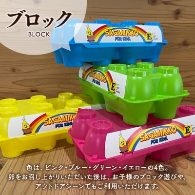 平飼い有精卵さがみっこ 8個入り×4パック 計32個 【4色ブロックパック】　※離島への配送不可