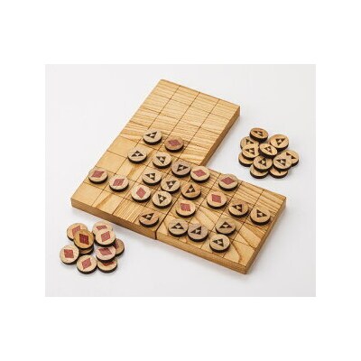 「MORI NO REVERSI」津久井城合戦ゲーム　広葉樹(無塗装)| リバーシ 間伐材