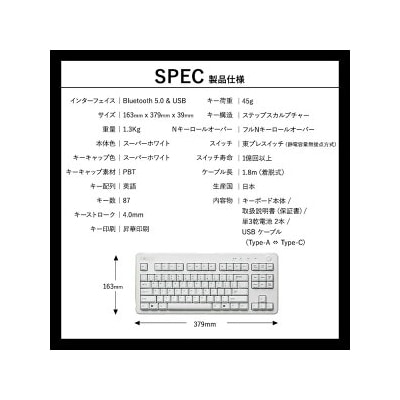 東プレ REALFORCE R3 TKL US(型式:R3HD21)