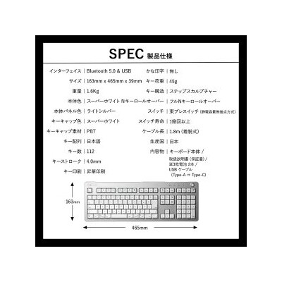 東プレ REALFORCE R3 FULL for mac(型式:R3HE21)