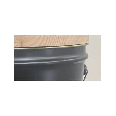 いす缶(スツール風ペール缶)・マットブラック ※着日指定不可