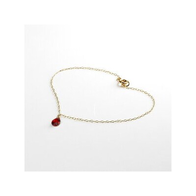 【天然石ジュエリー】ガーネット　k10(10金)ブレスレット