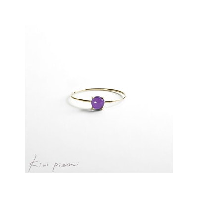 【選べるサイズ】【天然石ジュエリー】アメジスト　k10(10金)リング