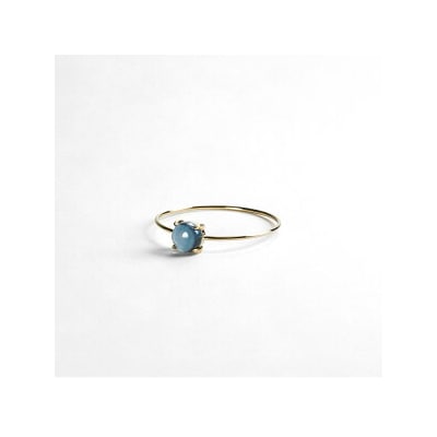 【選べるサイズ】【天然石ジュエリー】ロンドンブルートパーズ　k10(10金)リング